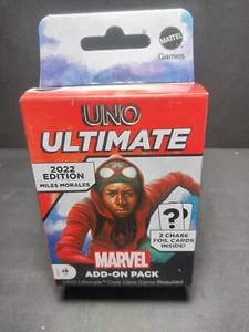 UNO Ultimate Add-On Pack Miles Morales Spiderman Marvel 2022 Sealed New!!! - Picture 1 of 2