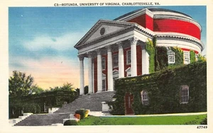Rotunda University of Virginia Postcard Virginia Charlottesville - Picture 1 of 2