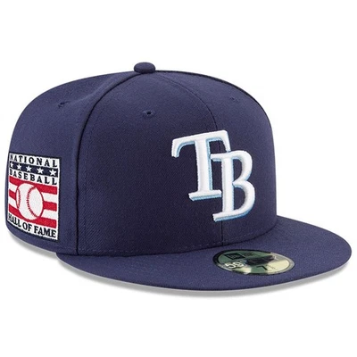 Men's New Era Navy Tampa Bay Rays National Baseball Hall of Fame 59FIFTY Fitted - Image 1 of 4