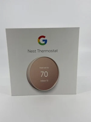 NEW SEALED Google Nest Thermostat 4th Gen Sand G4CVZ-US Smart Wi-Fi - Image 1 of 4