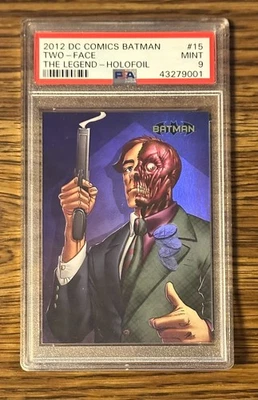 2012 DC COMICS CRYPTOZOIC BATMAN THE LEGEND TWO-FACE HOLOFOIL PSA 9 POP 1 RARE! - Image 1 of 2