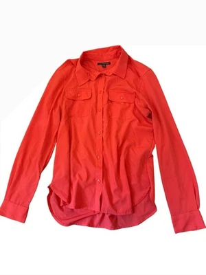 Женская красная рубашка American Eagle Outfitters с длинным рукавом на пуговицах M опрятная - Изображение 1 из 4