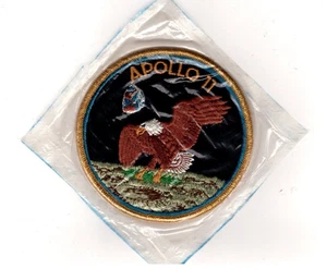 Apollo II, 4 Inch Diameter, Astronaut NASA Space Race, Vintage Jacket Patch - Picture 1 of 1