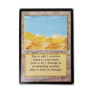 WOTC MtG Arabian Nights Desert - Campfire/Mirage Misprint (C1) VG - Picture 1 of 1