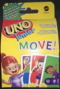 Mattel Games UNO Junior Move! Card Game for Kids w/ Active Play. NEW. 56 Cards - Picture 1 of 2
