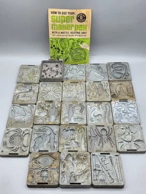 (23) Moldes de metal Fright Factory Creepy Crawlers Mattel Thingmaker años 60 de colección Foto 1 de 4