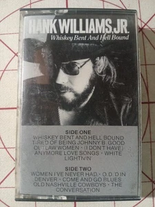 Vintage 1979 Hank Williams Jr "Whiskey Bent and Hell Bound" Cassette Tape - Picture 1 of 8