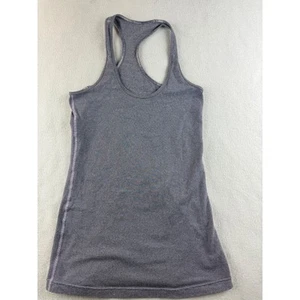 Lululemon Tank Top Striped Athletic Racerback Sleeveless Activewear Gray Small - Imagen 1 de 4
