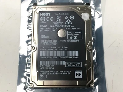 HGST 1TB HDD 0J38093 5K1000-1000 - Image 1 of 4
