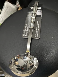 Viking Culinary Stainless Steel Deep Ladle, Ergonomic Stay-cool Handles, Dishwas - Picture 1 of 4