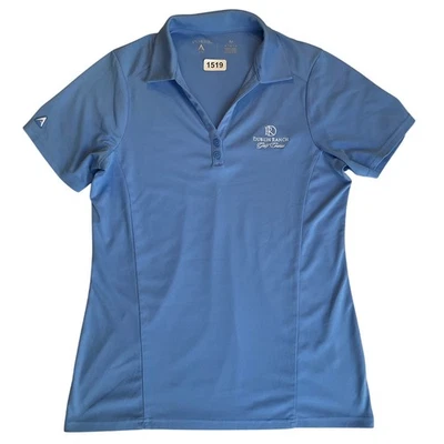Camisa Polo Antigua Mujer Talla M Azul Manga Corta Dublin Ranch Campo de Golf Foto 1 de 4