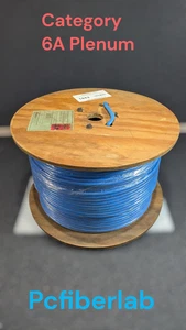 Panduit TX6A 10GIG CMP, Plenum U/FTP, Cat 6A, 4/23 AWG, rojo - 1000 pies - Imagen 1 de 3