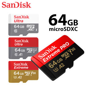 SanDisk 64GB UHS-I microSDXC Memory Card Speed Up to 100MBs/120MBs/160MBs/170MBs