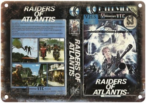 Raiders of Atlantis Filmways VTC VHS Art 12" x 9" Reproduction Metal Sign V05 - Picture 1 of 1