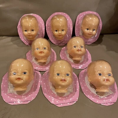 "Muñeca Horsman Shoppe 1993 niño ojos azules haz tu propia cabeza de muñeca de 12""" Foto 1 de 4