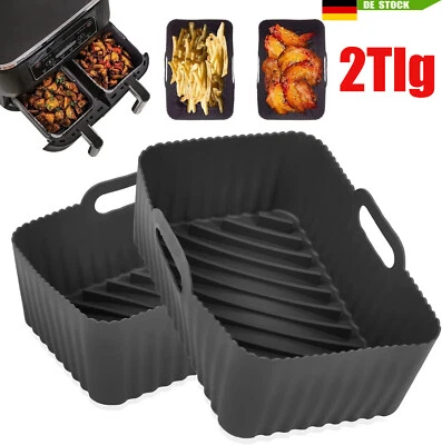 MARKENLOS 2 Stk Airfryer Silikonform Für Ninja Foodi AF300EU AF400EU Heißluftfritteuse DE