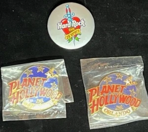 2 Planet Hollywood Pins Orlando (Disney) and San Diego both New in Bags - Picture 1 of 3