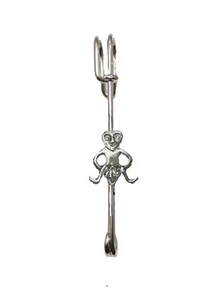 Sheela Na Gig QR8 Pewter Emblem Kilt Pin Scarf or Brooch 3" 7.5 cm - Picture 1 of 1