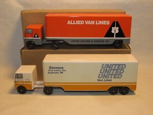 2-Ralstoy Allied & United Van Lines Moving Truck / Vans NIB   c.1975
