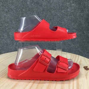 Birkenstock Sandals Womens 40 EVA Arizona Slides Red Casual Buckle Open Toe - Imagen 1 de 16
