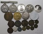 (21) Assorted Historic World Medals & Tokens 1800's - Modern incl Silver 26236