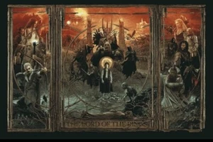 Der Herr der Ringe Triptychon Variante Gabz Mondo Künstler Siebdruck #67/450 🤩 - Bild 1 von 13