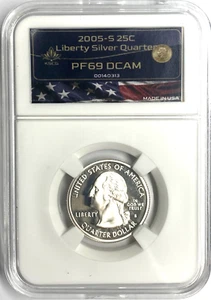2005-S Silver State Quarter Kansas 25c PF69 DCAM COMBINED SHIPPING DISCOUNT NR - Picture 1 of 2