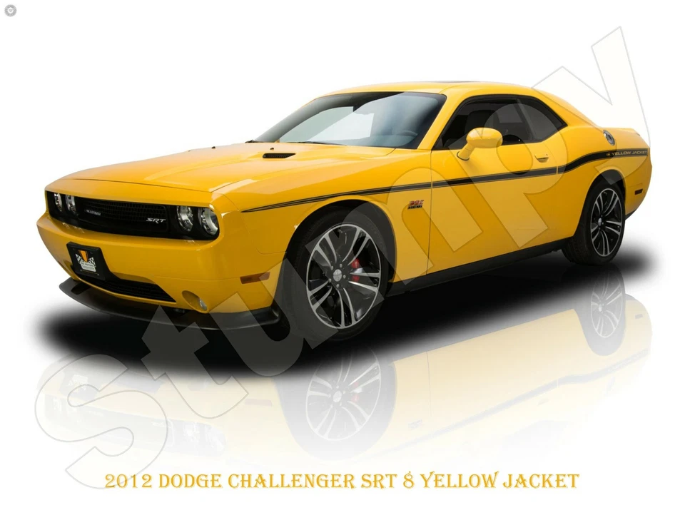 2012 Dodge Challenger SRT 8 Yellow Jacket Metal Sign 9" x 12" or 12" x 16" - Image 1 of 1