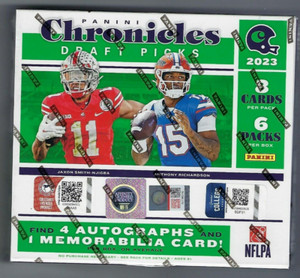 2023 Panini Chronicles Draft Picks Football Factory Sealed Hobby Box