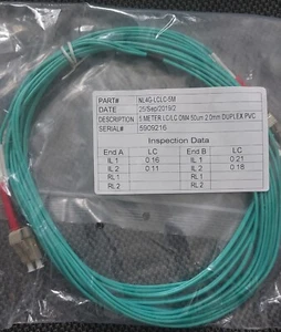 Pack of 12: 5m LC / LC 0M4 Duplex 2.0mm Fiber Optic Cable - Picture 1 of 3