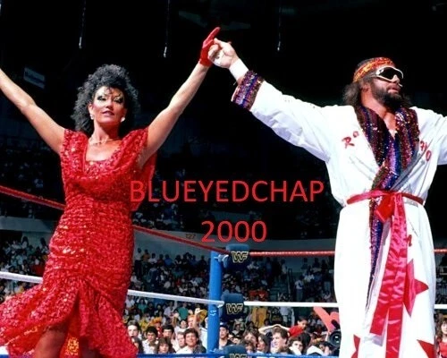 SHERRI MARTEL & RANDY SAVAGE WRESTLER 8 X 10 WRESTLING PHOTO WWF WCW - Image 1 of 1