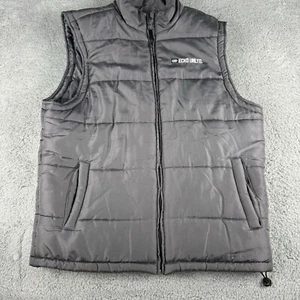 Ecko Unltd. Vest Men's XL Gray Quilted Pockets Mock Neck Full Zip Outdoor - Picture 1 of 11
