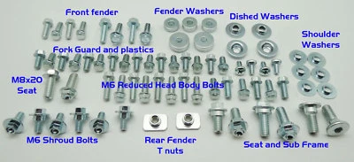 KIT COMPLETO DE PERNOS DE CARROCERÍA DE PLÁSTICO KXF 250 450 KAWASAKI GUARDABARROS CUBIERTAS DE RADIADOR Foto 1 de 2