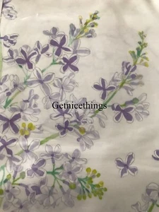 2 NWT Yves Delorme Etrebleu Euro Shams Cases Lilac Floral White Violet France - Picture 1 of 23