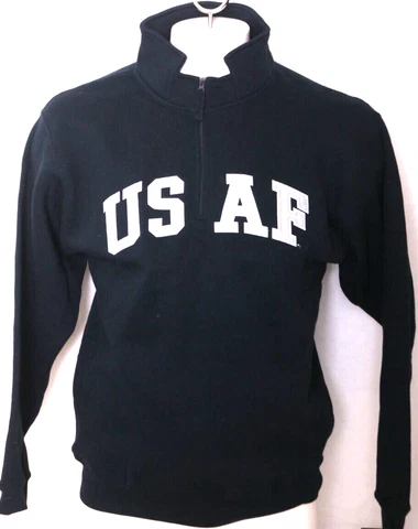NEW USAF Air Force Falcons J. America LS 1/4 Zip Pullover Sweatshirt Mens M Cover