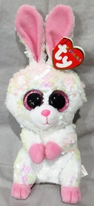 BONNIE - EASTER RABBIT * Ty FLIPPABLES Sequin Beanie 7" Boos  NEW with MINT TAGS - Picture 1 of 1