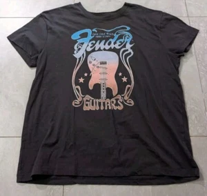 Fender Electric Guitars Punk Folk Blues Rock N Roll Womens LG SHIRT Boxy cut - Picture 1 of 5