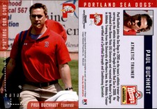 Paul Buchheit 2010 Grandstand Portland Sea Dogs #NNO Card *AutographDen*