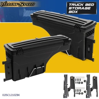 2x Truck Bed Storage Box Toolbox Fit For Ford F-250 F-350 Super Duty 2017-2020  - Image 1 of 4