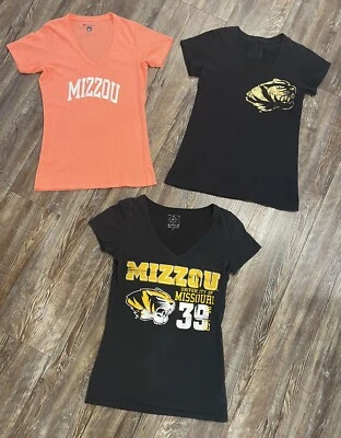 Mizzou T Shirt Lot of 3 University of Missouri Tee's Women's Size XS T-Shirt's - Image 1 of 4