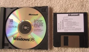 Windows 98 Second Edition with Product Key and Floppy Boot Disk - Photo 1/1
