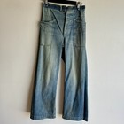 WWII US Navy Denim Dungarees Low Pocket Pants Stenciled