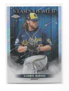 2022 Topps Chrome Series 2 CORBIN BURNES Stars of MLB - BREWERS - #SMLBC-59 - Picture 1 of 1
