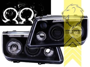 Faro LED Angel Eyes para VW Bora sedán variante negro - Imagen 1 de 6