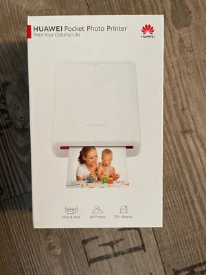 Huawei Pocket Photo Printer CV80 Fotodrucker weiß Print und Stick, AR-Photos - Bild 1 von 4