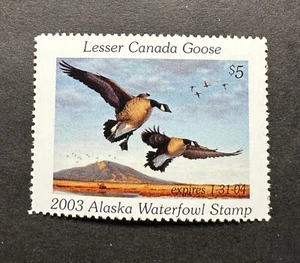WTDstamps - 2003 ALASKA - Lot3 - State Duck Stamp - Mint OG NH - Picture 1 of 2