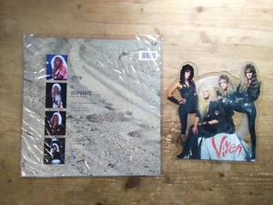 Vixen Cryin' / Desperate EX SHAPED PICTURE DISC Single Vinyl Record MTPD60 - Picture 1 of 2