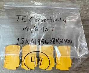 TE Connectivity M4/6-4A.P Ground Terminal Block, Qty:47, 1SNA195638R2300 - Picture 1 of 2