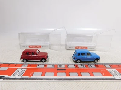 Wiking 1:87 H0 2x Modell Auto Renault R4 0224 01 0224 49 NEUW+OVP #EG643-0,5 - Bild 1 von 4
