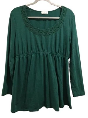 Women's XL Maternity Top Old Navy Long Sleeve Green - Image 1 of 2